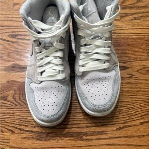 Nike Gray and White Athletic Shoes